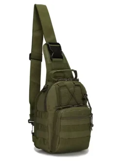 Men Bag Black Nylon Camouflage Messenger Bag