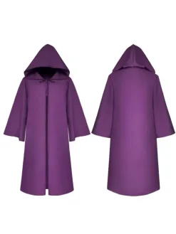 Men Christmas Ponchos Burgundy Cloak Polyester Christmas Halloween Holidays Costumes
