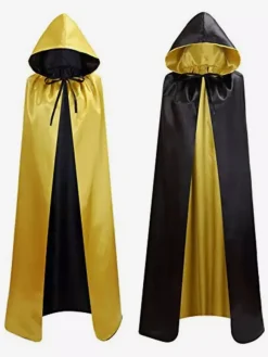 Men Red Ponchos For Christmas Cloak Polyester Christmas Halloween Holidays Costumes