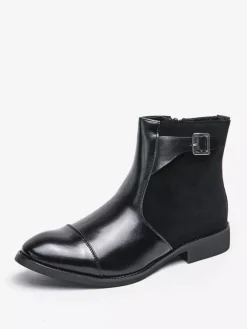 Men's Boots Chelsea Boots Black PU Leather