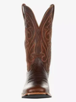 Men's Boots Cowboy Boots Coffee Brown Pointed Toe Mid Calf Boots