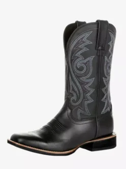 Men's Boots Cowboy Boots Coffee Brown Pointed Toe Mid Calf Boots