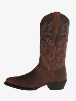 Men's Boots Cowboy Boots Coffee Brown Pointed Toe