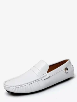 Men's Casual Shoes Round Toe Slip On Driving Shoes