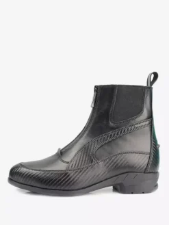 Men's Chelsea Boots Zipper Cowhide Classic Black Ankle Short Riding Boots