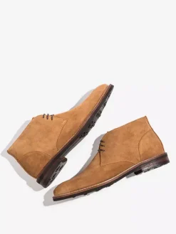 Men's Chukka Vintage Desert Deep Brown Suede Leather Round Toe Lace Up Boots