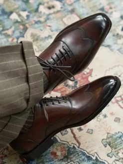 Men's Dress Shoes Fashion Round Toe Brogue Formal Wedding Shoes
