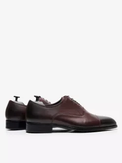 Men's Dress Shoes Genuine Leather Cap Toe Lace Up Oxford Shoes