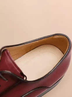 Mens Dress Shoes Leather Pointed Toe Formal Derbies Shoes Suitable For Office And Prom