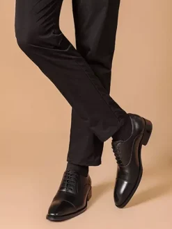 Mens Dress Shoes Leather Pointed Toe Formal Derbies Shoes Suitable For Office And Prom