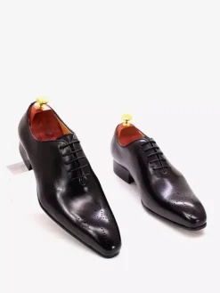 Mens Dress Shoes Oxford Shoes Quality Round Toe Cowhide Prom Wedding Shoes