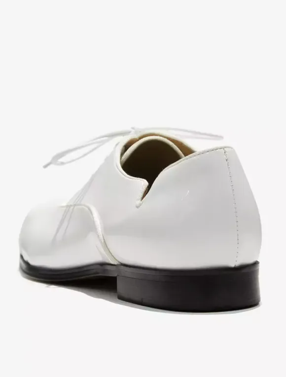 Mens Dress Shoes Pointed toe Lace-Ups Patent Leather Prom Wedding Shoes