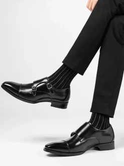 Men's Loafer Shoes Monk Prom Homecoming Wedding Shoes