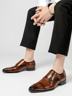 Men's Loafer Shoes Monk Prom Homecoming Wedding Shoes