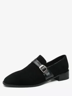 Mens Loafer Shoes Monk Strap Slip-On