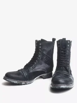 Men's Martin Work Boots Cowhide Classic Black Short Ankle Boots
