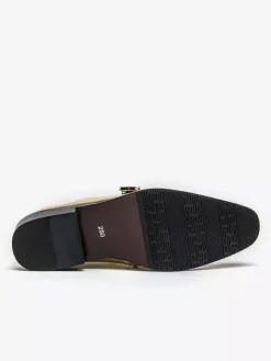 Mens Monk Loafer Leather And Suede Patchwork Penny Shoes Round Toe Low Heels Party Shoes