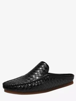 Mens Mules Slip-on Breathable Leather Soft Sole Loafers Shoes Comfortable Casual House Shoes