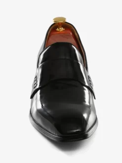 Men's Penny Loafers Modern Round Toe Slip-On Patent PU Upper Prom Party Wedding Shoes