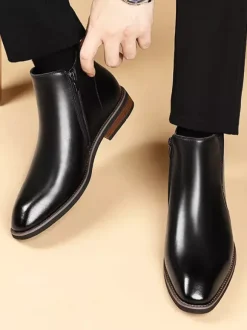 Mens Retro Chelsea Boots British Style Fashion Ankle Boots