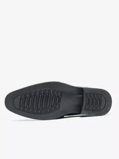 Mens Slip-On Monk Loafer Casual Dress Shoes Black Wedding Formal Work Pointed Toe Men Tuxedo Shoes