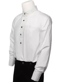 Men's Vintage Costume Victorian White Shirt Retro Costume Top