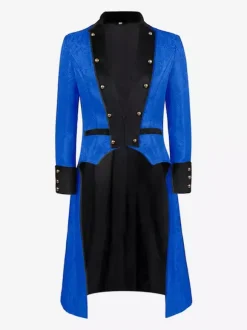 Men's Vintage Costumes Medieval Retro Double Breasted Reaissance Tailcoat Costumes