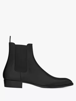 Men's Ankle Boots Round Toe Slip On Casual Chelsea Boots