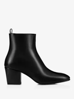 Mens Block Heel Black Pointed toe Short Boots Party Prom Dress Boots