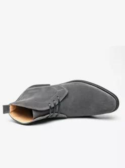 Men's Boots Chukka Boots Suede Leather Round Toe