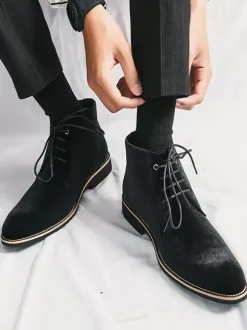 Men's Boots Work Boots Round Toe Combat Boots