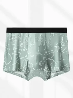 Men's Briefs Comfortable Cotton Printed Underwear