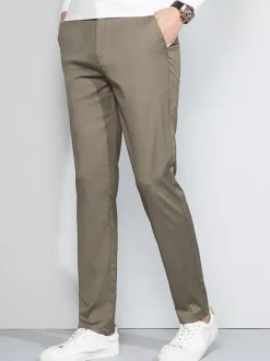 Men's Casual Pants Slim Fit Straight Spring and Summer Men's Trousers