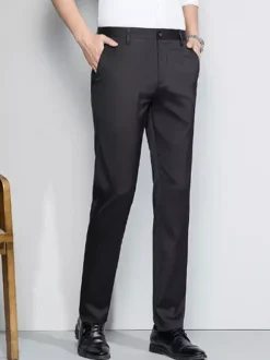 Men's Casual Pants Slim Fit Straight Spring and Summer Men's Trousers