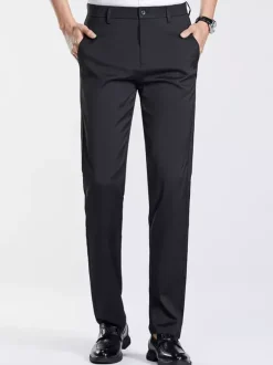 Men's Casual Pants Slim Fit Straight Spring and Summer Men's Trousers
