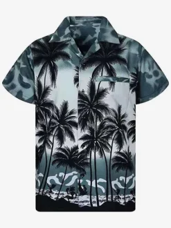 Men's Casual Shirt Comfy Printed Blue Men's Shirts