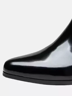 Men's Chelsea Boots Cowhide Chic Black Ankle Short Boots