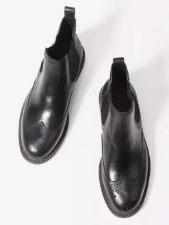 Men's Chelsea Boots Round Toe British Round Toe Ankle Boots