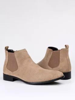 Men's Chelsea Boots Round Toe Casual Ankle Boots