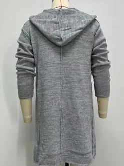 Men's Clothing Cardigan For Men Men's Sweaters Men's Cardigans Chic Long Sleeves Gray Gray Comfy