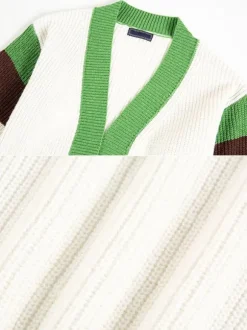 Men's Clothing Men's Casual Cardigan Men's Sweaters Men's Cardigans Simple Color Block Long Sleeves Comfy Green Green