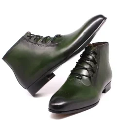Mens Dress Boots Handmade Genuine Leather Ankle Boots