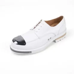 Mens Dress Derby Shoes Round Toe metal decoration Thick Sole Rivets Prom Wedding Shoes