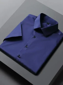 Men's Dress Shirts Long Sleeves Black