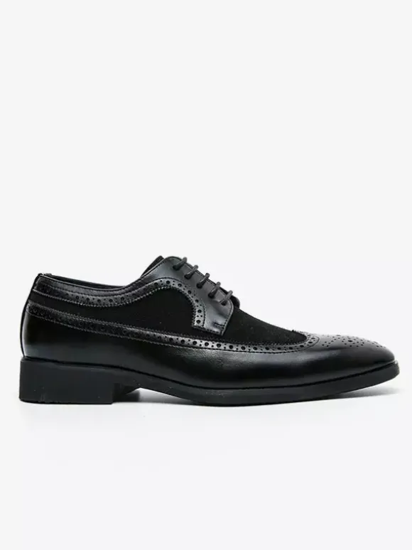 Men's Dress Shoes Fashion Round Toe Lace Up Oxford Prom Party Wedding Shoes