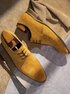 Men's Dress Shoes Modern Round Toe Leather