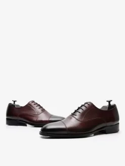 Men's Dress Shoes Monk Strap Cowhide Adults Lace Up Prom Homecoming Wedding Shoes for Easter Gift