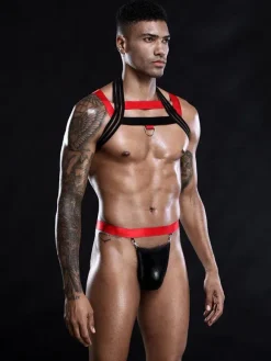Men Sexy Costume Adults Underwear Top Night Club Wear