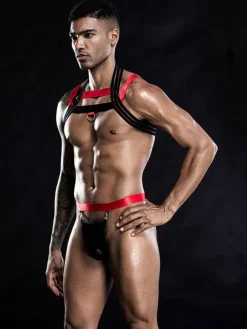 Men Sexy Costume Adults Underwear Top Night Club Wear