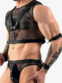 Men Sexy Costume Halloween Adult's Pants Top Night Club Wear